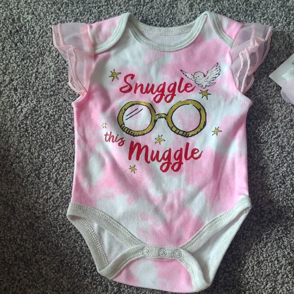 Harry Potter Pink and White Kids 2-Piece Set - New